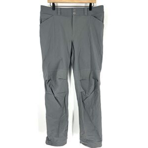 REI Co-Op Screeline Hybrid Pants Size 14 Women Gray Roll Up Hiking Tech Gorpcore